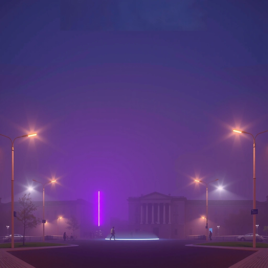 Merrion Square Dublin at dusk